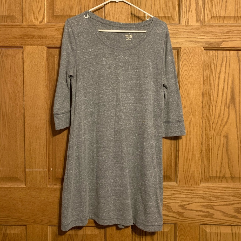 3/4 sleeve tunic t-shirt dress